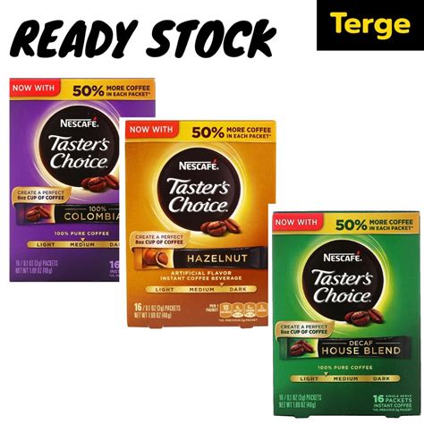 Jual Nescafe Taster S Choice Instant Coffee Decaf House Blend Colombian