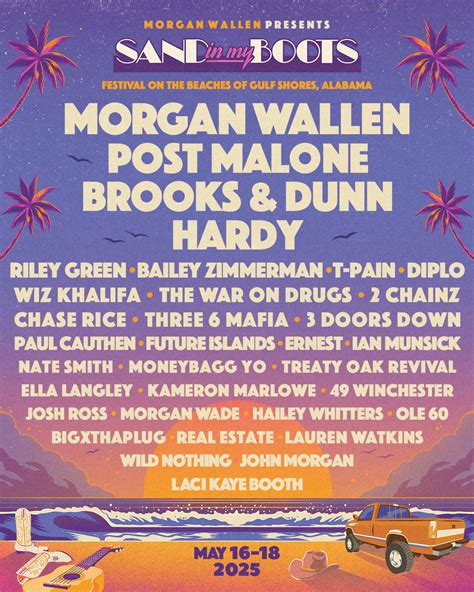 Lineup Revealed For Morgan Wallens Sand In My Boots Festival