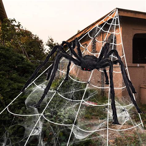 Izoel Giant Spider 66ft 200cm Spider Web 23ft 700cm 30pcs