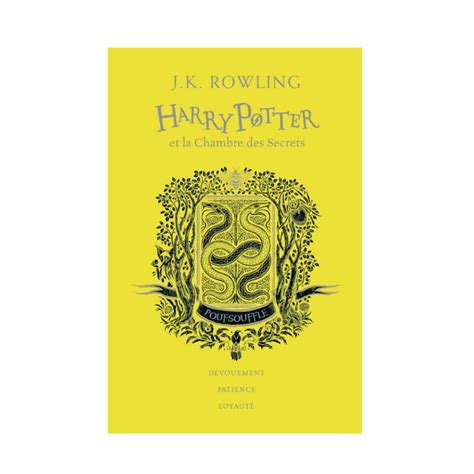 Harry Potter Et La Chambre Des Secrets Édition Poufsouffle Au