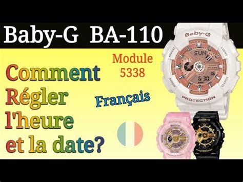 Comment R Gler L Heure Et La Date Sur Une Montre Casio Baby G G Shock