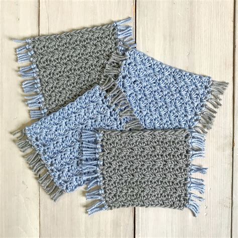 Easy Mug Rug Coasters Free Crochet Pattern Simply Hooked By Janet