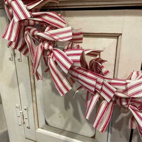 Rag Christmas Garland Etsy