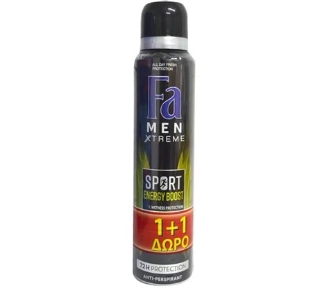 Fa Men Xtreme Deodorant Spray Ml Sport Energy Boost Free