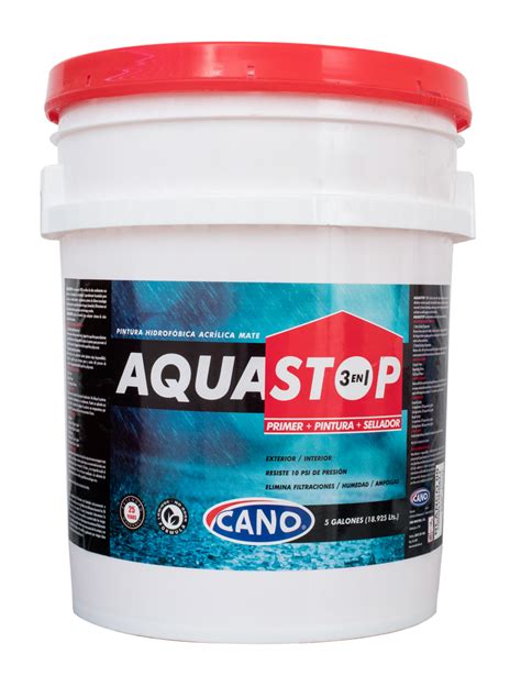 Pintura Cano Hidrofuga Aqua Stop Blanco 00 5 Gl Innova Centro