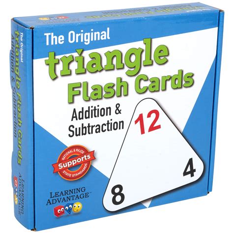 Buy Learning Advantage Original Triangle Flash Cards Addition And