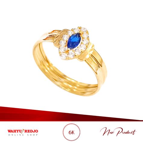 Jual Cincin Emas Mas K Perhiasan Aksesoris Wanita Emas Wahyu Redjo