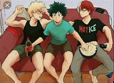 Bakugou Kacchan Deku Izuku Todoroki Boys Image By Zuzu Cute Anime