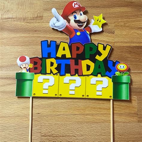 Super Mario Bros Cake Toppers