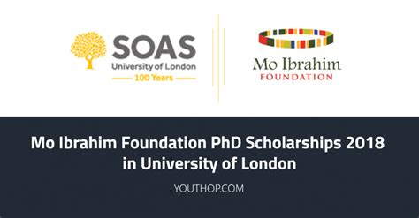 Mo Ibrahim Foundation PhD Scholarships 2018 in University of London ...