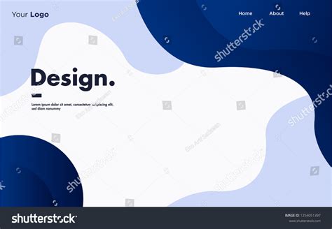 Modern Minimalist Ui Web Design Background Stock Vector (Royalty Free ...