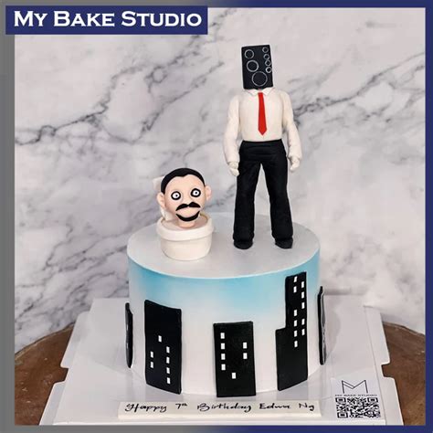 Skibidi Toilet Cake Mybakestudio