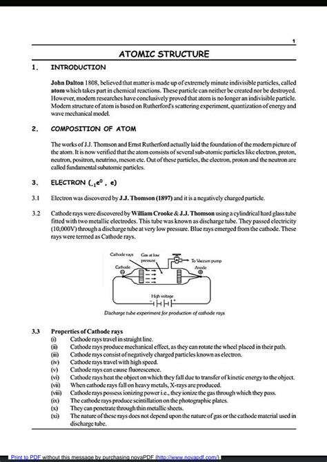 Solution Iit Jee Chemistry Study Material Chapter Atomic Structure