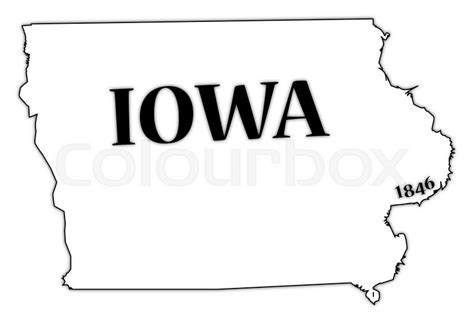 Iowa Outline Vector at Vectorified.com | Collection of Iowa Outline ...