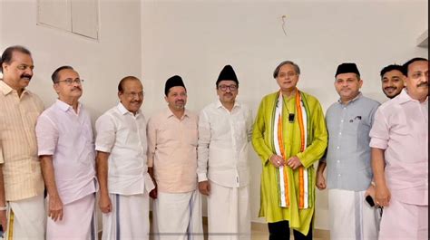 Ani On Twitter Kerala Congress Mp Shashi Tharoor Today Met Syed Sadiq Ali Shihab Thangal