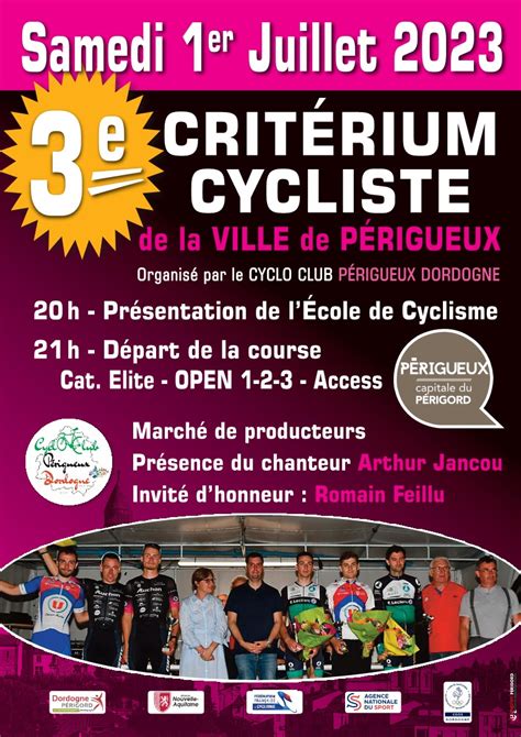 Sud Gironde CYCLISME Samedi 1 07 les engagés du critérium