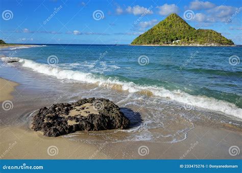 Levera Beach on Grenada Island with a View of Sugar Loaf Island ...