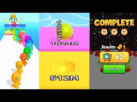 Ball Run Infinity Reach Upto 1024M Tile Man Runner 3D Satisfying