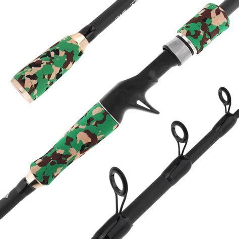 27m Green Camouflage Carbon Fiber Lure Fishing Rod Spinning Casting