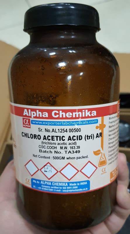 CHLORO ACETIC ACID TRI Trichloro Acetic Acid Alpha Chemika