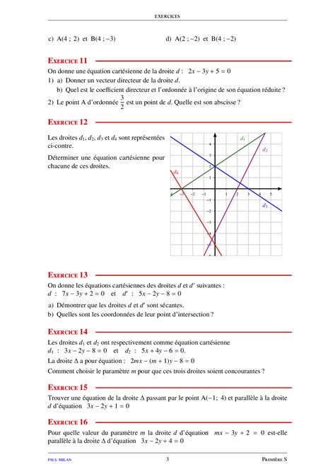 Vecteurs Et Colin Arit Trigonom Trie Exercices Non Corrig S