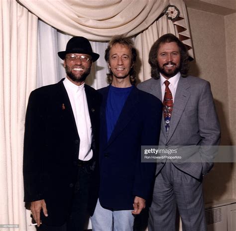 The Bee Gees Posed In London Circa 1985 Left To Right Maurice Gibb