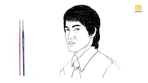 Bruce Lee Drawing Ii How To Draw Bruce Lee Drawing Step By Step Ii