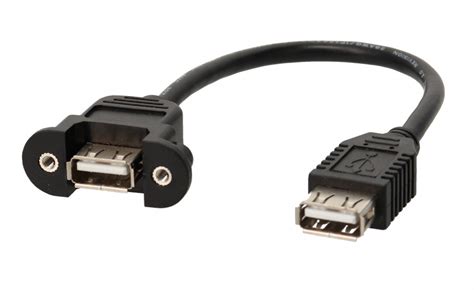 Cordon de façade USB A femelle USB A femelle Cordons et adaptateurs