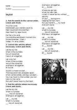 Article The Skyfall By Adele By Othmane Chihab Tpt