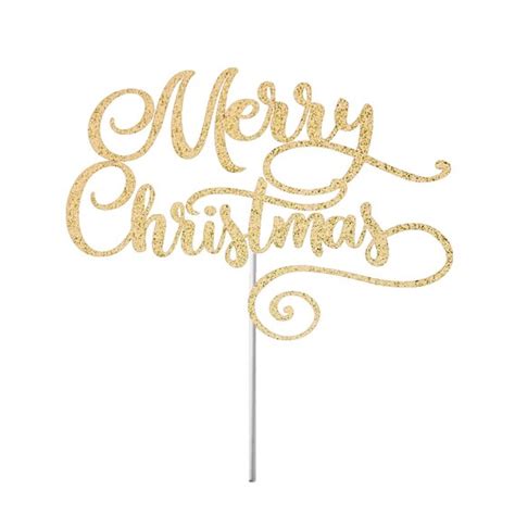 Merry Christmas Cake Topper Christmas Topper Xmas Cake - Etsy