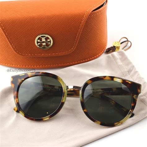 Tory Burch Accessories Tory Burch Womens Polarized Tortoise Shell Cat Eye Sunglasses Ty762