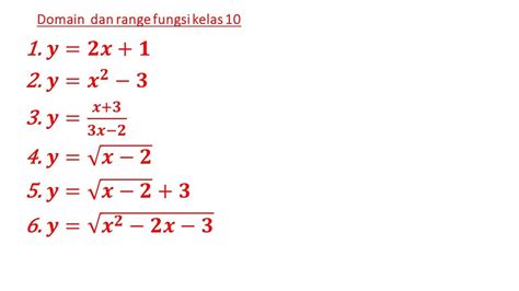 Cara Menentukan Domain Dan Range Gudang Materi Online