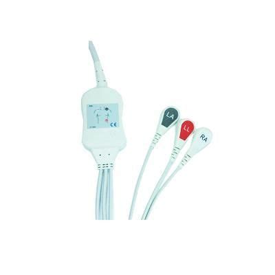 CABLE ECG DE UNA PIEZA 3 DERIVACIONES COMPATIBLE CON SPACELABS NIHON