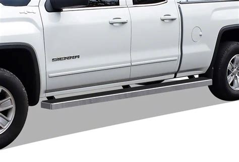 Sierra 1500 5 Inch Istep Wheel To Wheel Running Boards Hairline Silver 07 18 Sierra 1500