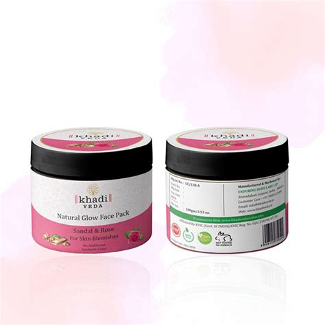 Buy Khadi Veda Sandal And Rose Natural Glow Face Pack 100 Gm Online At Best Price Face Packs