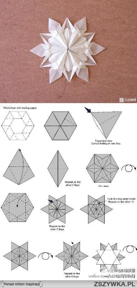 Origami Snowflake Pattern