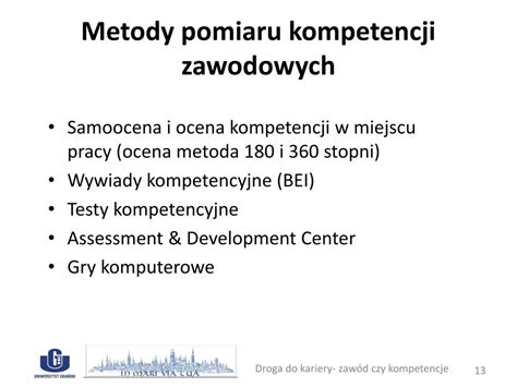 Ppt Definiowanie I Pomiar Kompetencji Zawodowych Powerpoint