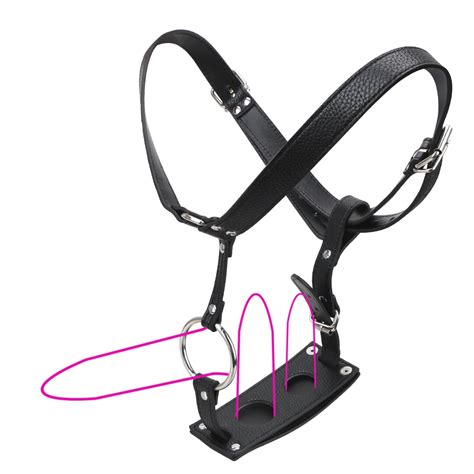 Sex Toys For Men Women Leather Chastity Device Butt Plug And Dildo