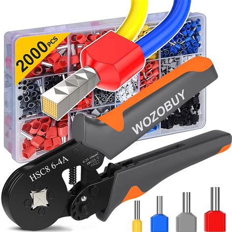 Wozobuy Tube Terminal Crimping Tools Ferrule Crimping Pliers Hsc