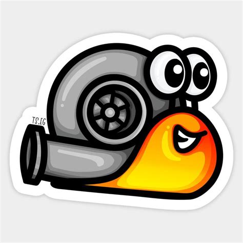 Turbo Snail V1 - Hot by hoddynoddy | Car sticker design, Graphic design fun, Snail