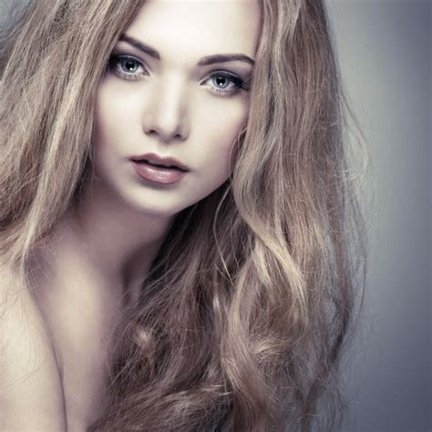 Beautiful Brunette With Long Hair Stock Photo Edwardderule