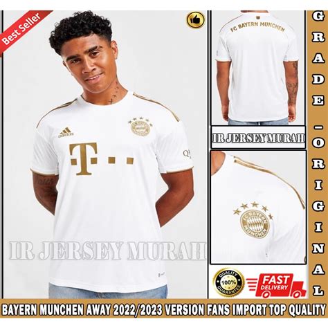 Jual Jersey Sepak Bola Bayern Munchen Away Terbaru Import Top