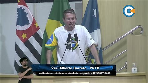 Minuto Legislativo Ver Alberto Barreto Participou Sess O