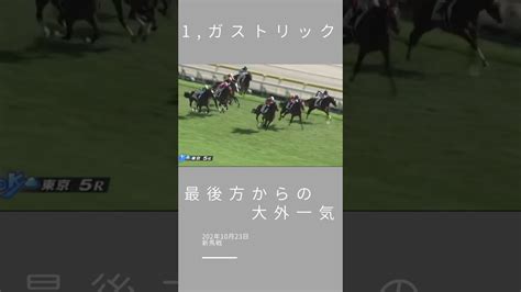 【ガストリック】新馬戦でみせた最後方からの大外一気 Shorts 競馬動画まとめ