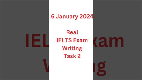 6 January 2024 Ielts Exam Review Writing Task 2 Youtube