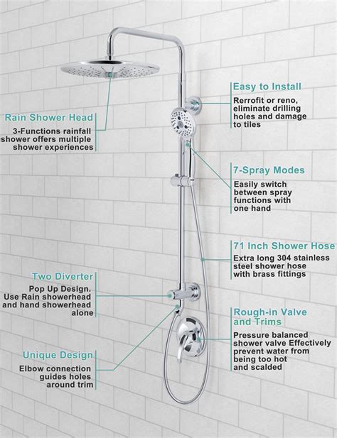 Polished Chrome Shower System Sr Sunrise