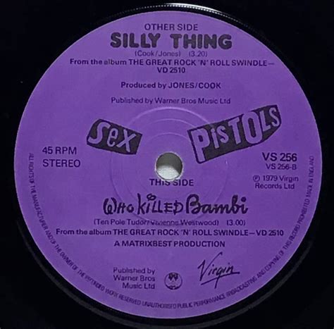 Yahoo オークション 英7 SEX PISTOLS SILLY THING WHO KILLE