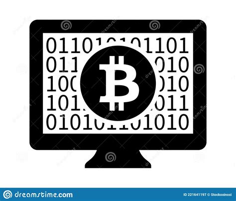 Icono De Vector Criptodivisa De Cifrado De Seguridad Digital De Equipo