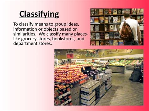 Classifying To Classify Means To Group Ideas Information Or Objects