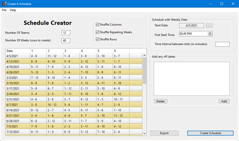 Sports Schedule Maker: Schedule Creator Software For Sports